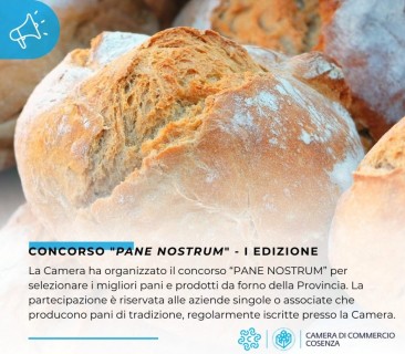 Eccellenze del territorio, la Camera di Commercio lancia il concorso “Pane Nostrum”